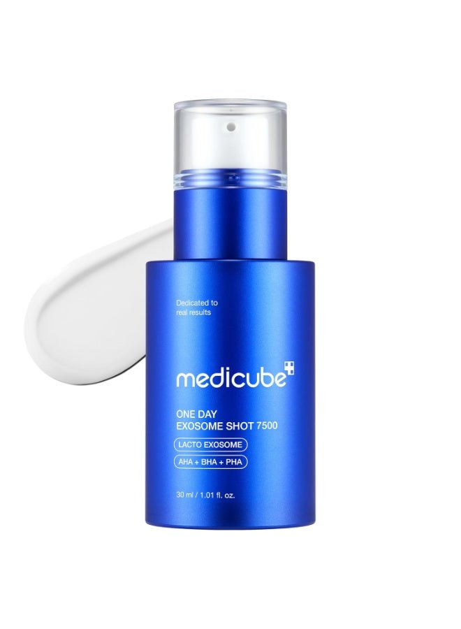 medicube Exosome Shot Zero 7,500 PPM Spicule Facial Serum | Liquid Skin Booster Serum | Exosome, AHA+BHA+PHA | Pore Care, Dead Skin Cells, Skin Texture |30ml - Image 1